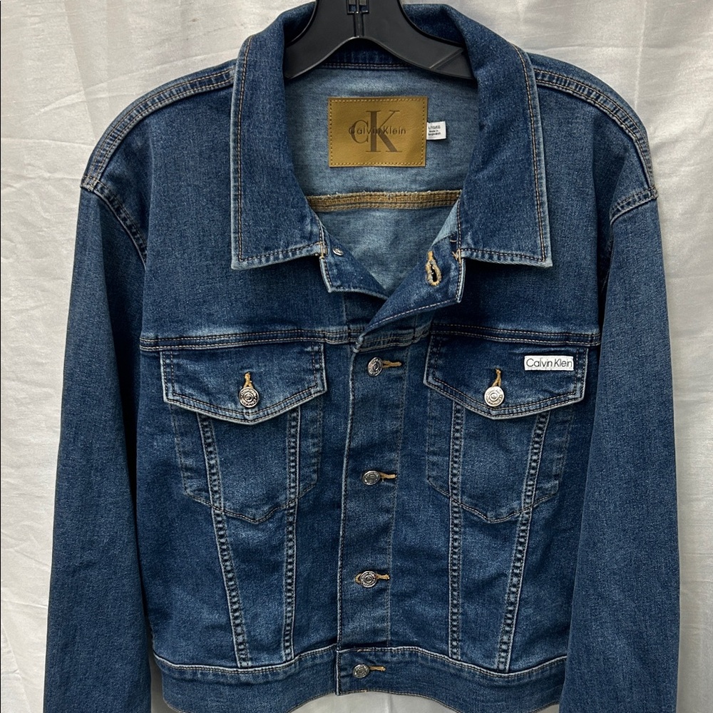 Calvin Klein Indigo Blue Denim Jacket - Picture 3 of 5